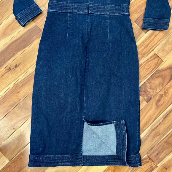 Banana Republic Denim Sheath Dress - size 2 - Picture 6 of 8